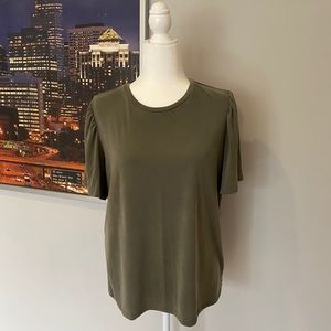 Green Puff Sleeve Tee
